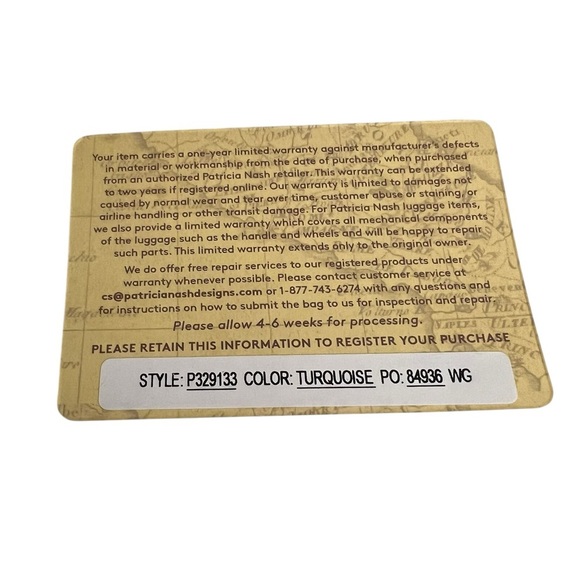 NWT Patricia Nash NWT CAUCHY Wallet turquoise tooled - Picture 7 of 8